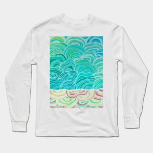 Winter Sunset Oceanscape Long Sleeve T-Shirt